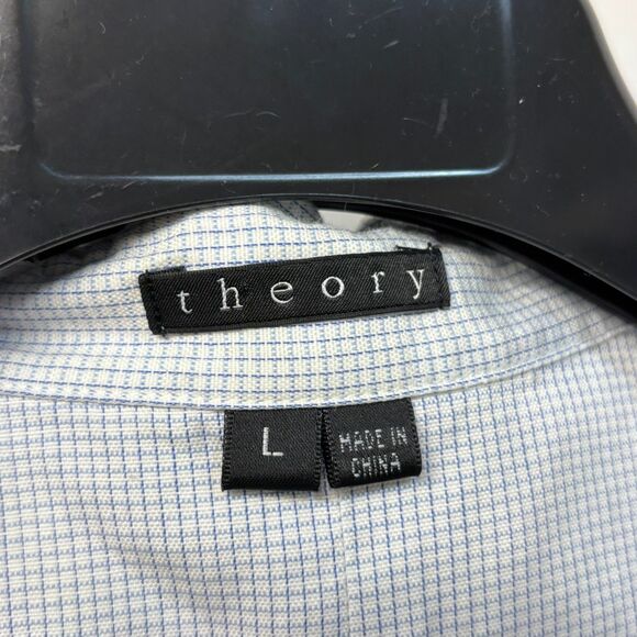 Theory Women Long Sleeve Jennie Button Shirt Top Blouse Size Large C064 -18 - Picture 15 of 16